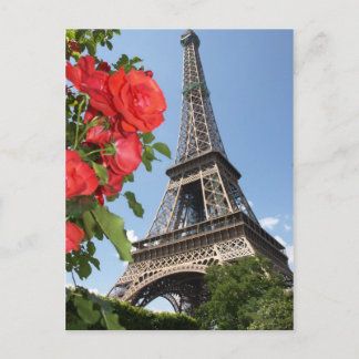 Postal Primavera En La Torre Eiffel