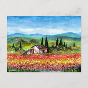 POSTAL PRIMAVERA EN LA TOSEANA