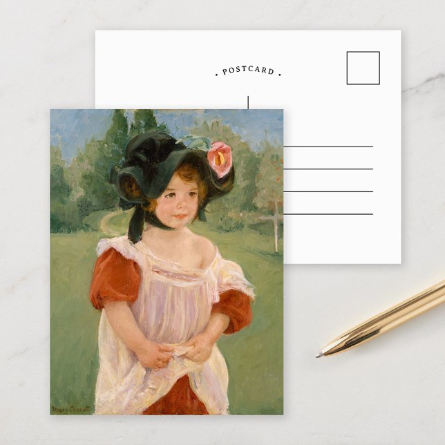 Postal Primavera: Margot parado en un jardín | Mary Cassa (Subido por el creador)