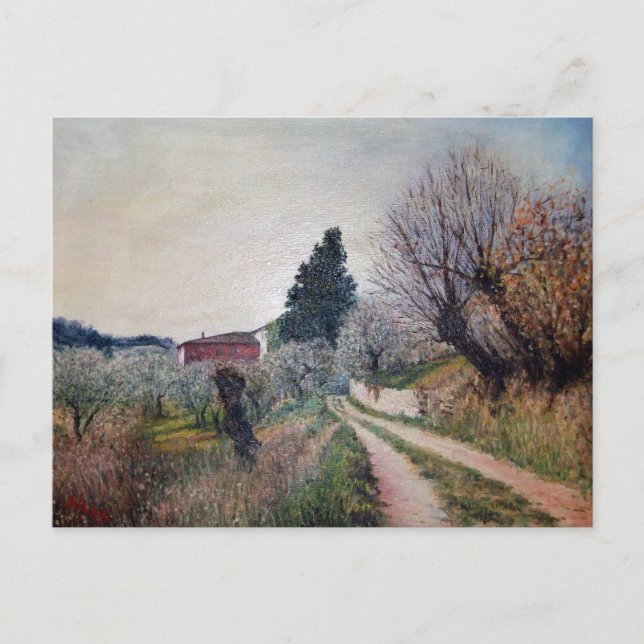 Postal PRIMAVERA MÁS TEMPRANA EN EL Paisaje VERNALÉS/Tosc (Anverso)