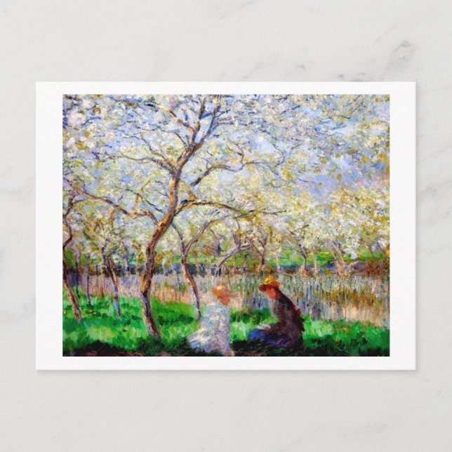 Postal Primavera, Monet (Anverso)