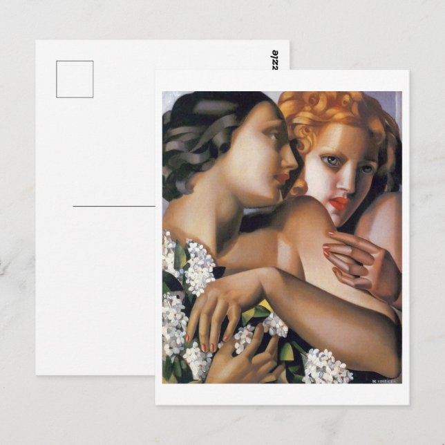 Postal Primavera | Tamara De Lempicka | (Anverso / Reverso)