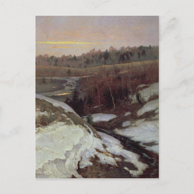 Postal Primavera temprana, 1905 (Anverso)