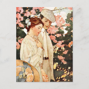 Postal Primer amor y simple encantamiento