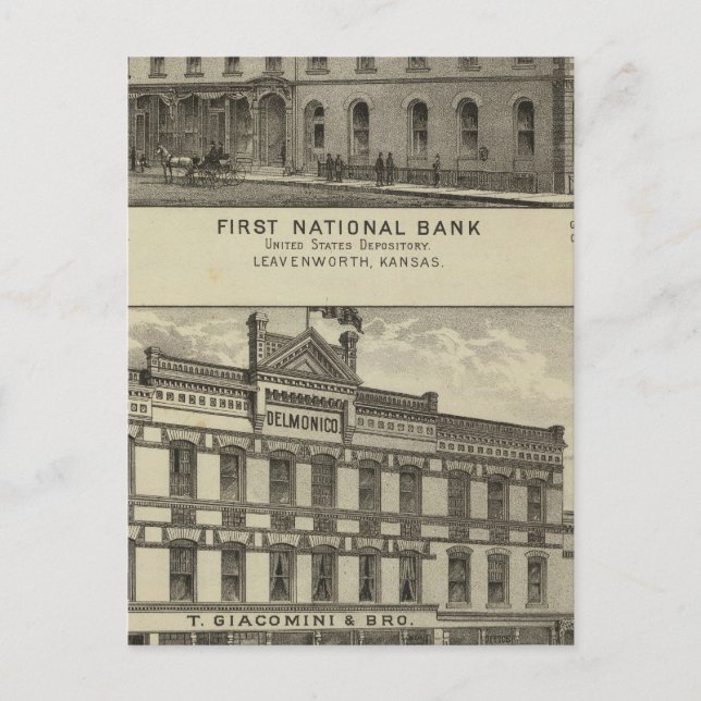 Postal Primer Banco Nacional (Anverso)