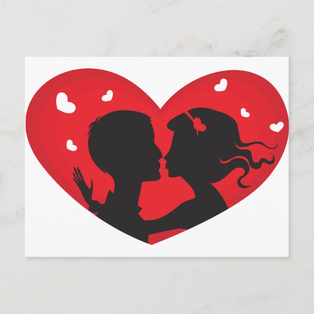 Postal Primer beso (Anverso)