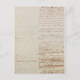 Postal Primer borrador de la Constitución de los Estados