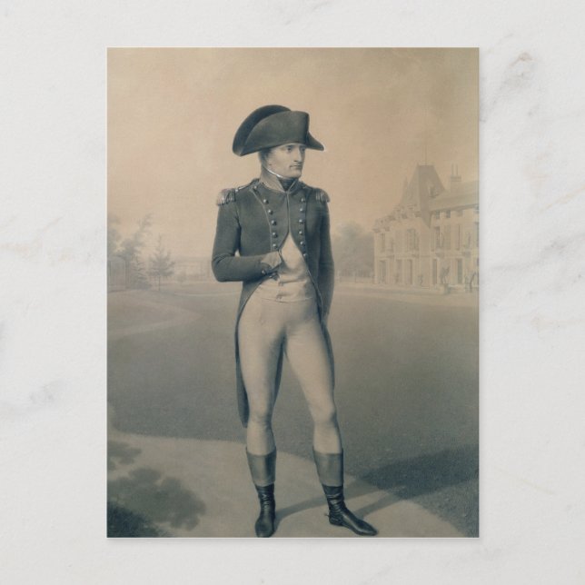 Postal Primer cónsul de Napoleon Bonaparte en Malmaison (Anverso)