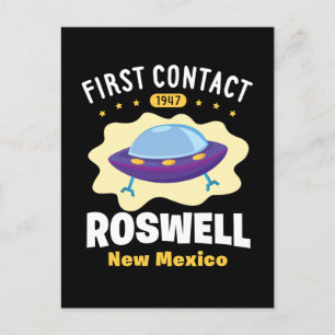 Postal Primer contacto Roswell Nuevo México Alien UFO