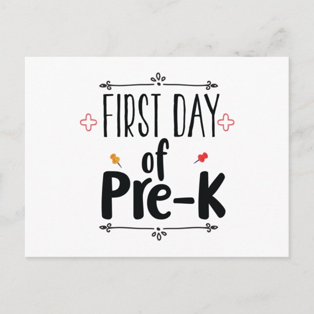 Postal Primer día de pre K (Anverso)