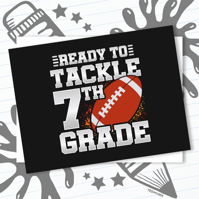 Postal Primer Día del Fútbol Séptimo Grado De Vuelta Al C (Subido por el creador)