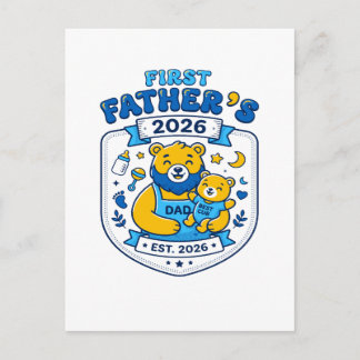 Postal Primer Día del Padre 2026 Mejor Papá del Cachorro