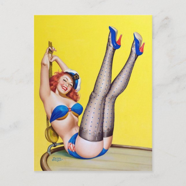 Postal Primer mate de Peter Driben 1953 (Anverso)