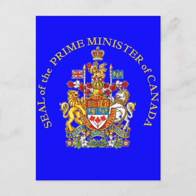 Postal Primer Ministro del Canadá (Anverso)
