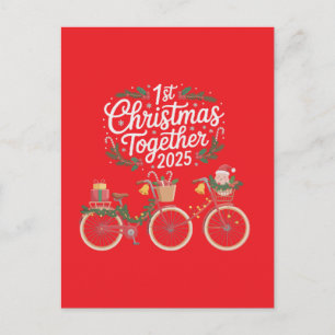 Postal Primer Navidad Juntos 2025 Pareja Romántica