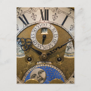 Postal Primer plano de un reloj antiguo, Alemania
