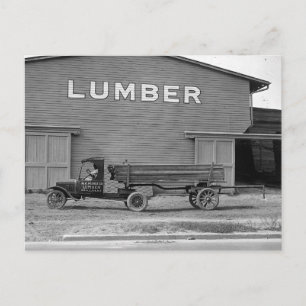 Postal Primer remolque de tractor, 1925
