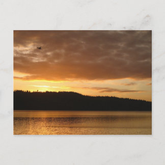 Postal Primer vuelo en Sunrise sobre el lago Washington