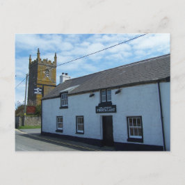 Postal Primer y último pub en Inglaterra, Sennen, Cornwal