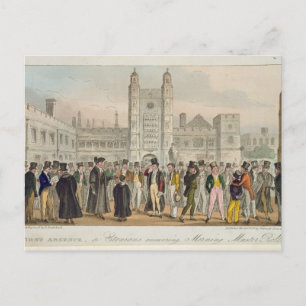 Postal Primera ausencia, o etonianos que responden a la m