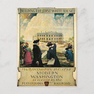 Postal Primera Casa Blanca Washington D.C.