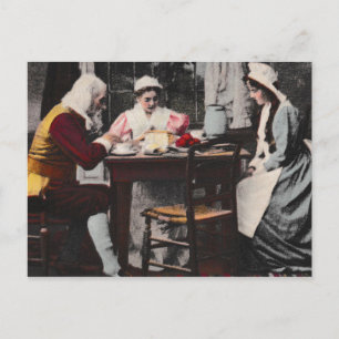 Postal Primera Cena De Acción De Gracias De 1898