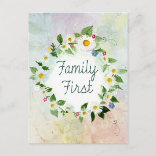 Postal Primera cita Inspiradora familiar