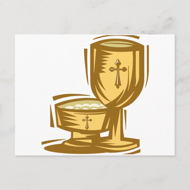 Postal Primera Comunión Santa (Anverso)