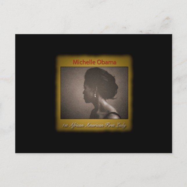 POSTAL PRIMERA DAMA MICHELLE OBAMA (Anverso)