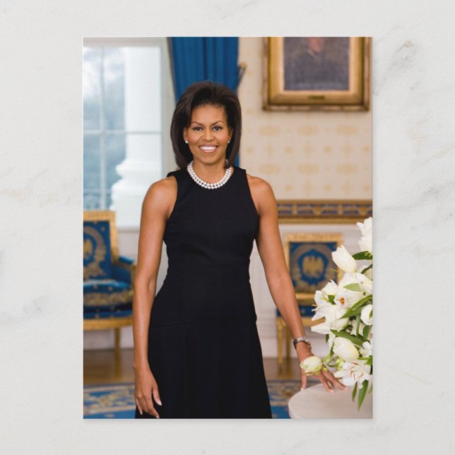 POSTAL PRIMERA DAMA MICHELLE OBAMA (Anverso)