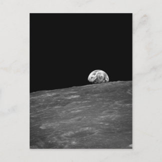 Postal Primera fotografía de un Earthrise tomada por Apol