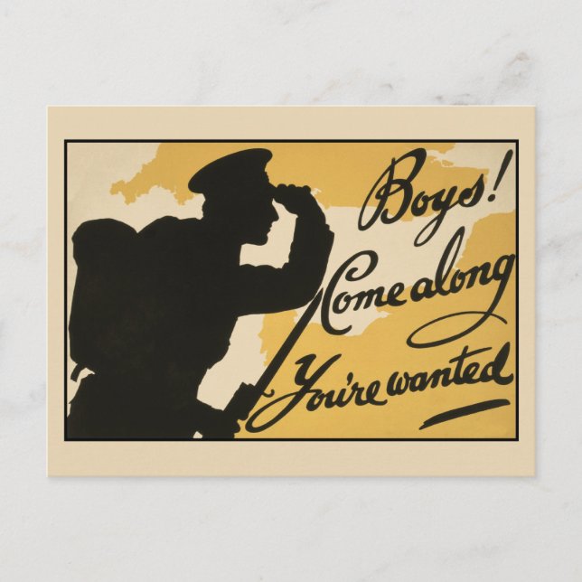 Postal Primera Guerra Mundial del Reino Unido (Anverso)