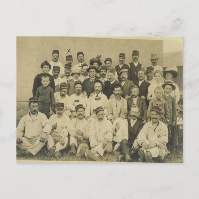 Postal Primera Guerra Mundial, foto de aldea (Anverso)