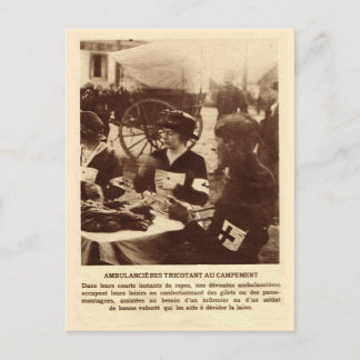 Postal Primera Guerra Mundial, haciendo punto para los