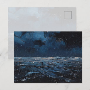 Postal "Primera lluvia en la Tierra" Pintura al óleo #8
