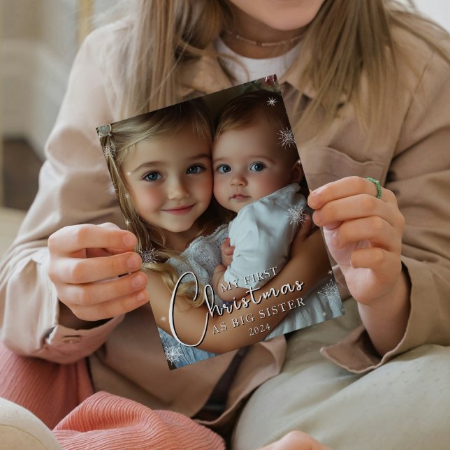 Postal Primera Navidad como foto de una gran hermana (Subido por el creador)