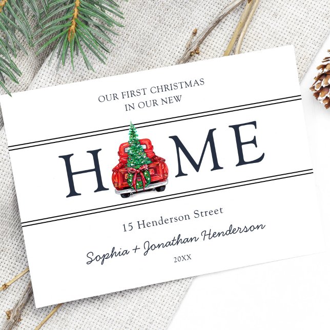 Postal Primera Navidad en nuestros nuevos Navidades (Subido por el creador)