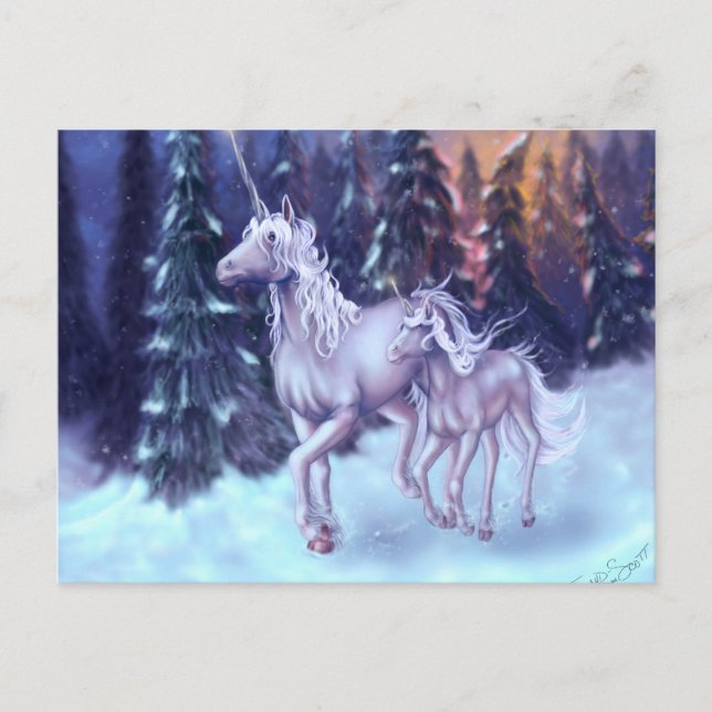 Postal Primera Nieve (Anverso)