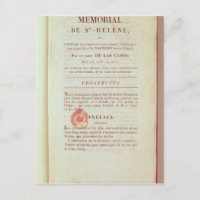 Primera página del Memorial de Sainte-Helene