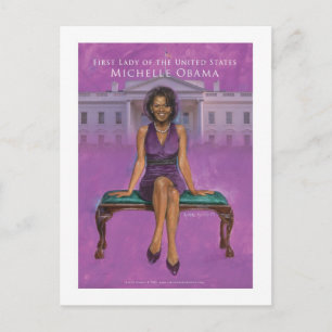 POSTAL PRIMERA SEÑORA PRINT DE MICHELLE OBAMA