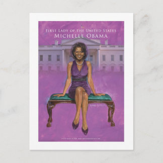 POSTAL PRIMERA SEÑORA PRINT DE MICHELLE OBAMA