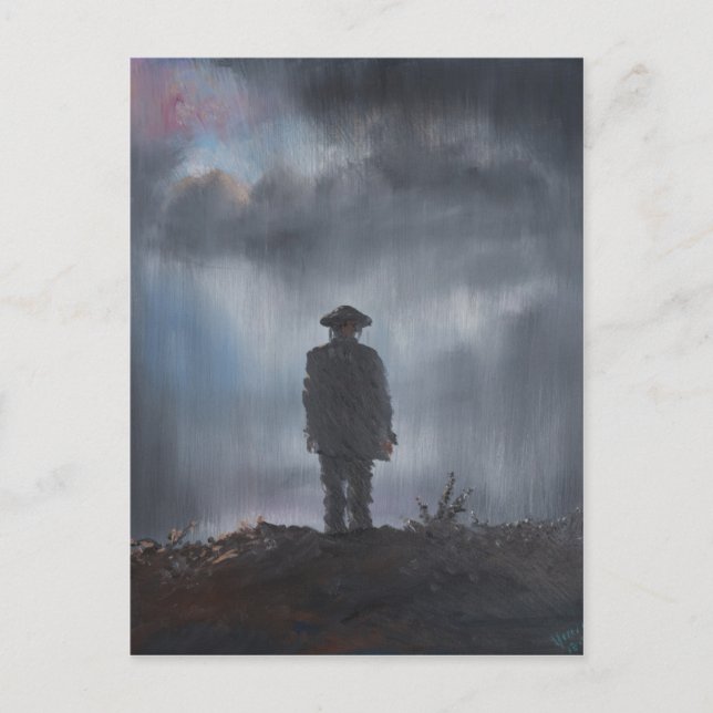 Postal Primeras guerras mundiales de soldados desconocido (Anverso)