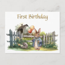 Primero cumpleaños de Clever Rabbit