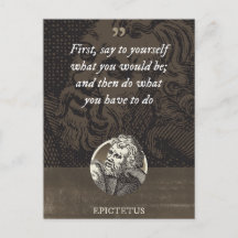 Primero, di lo que serías; y luego