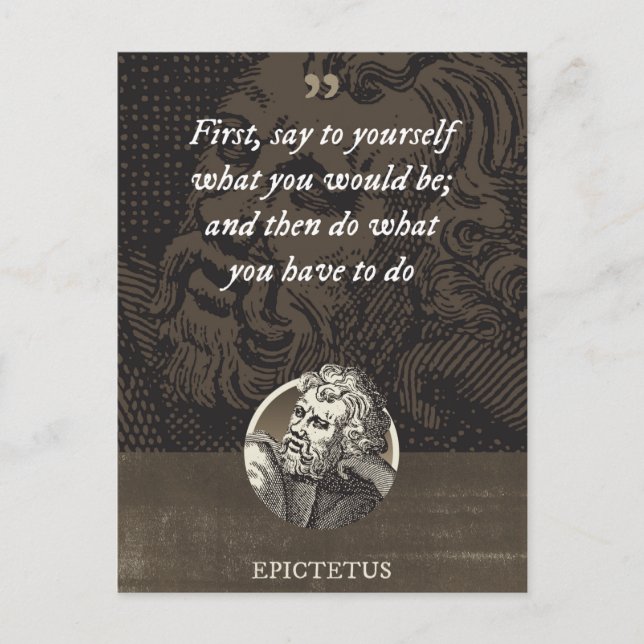 Postal Primero, di lo que serías; y luego (Anverso)