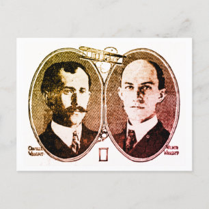 Postal Primero en el vuelo