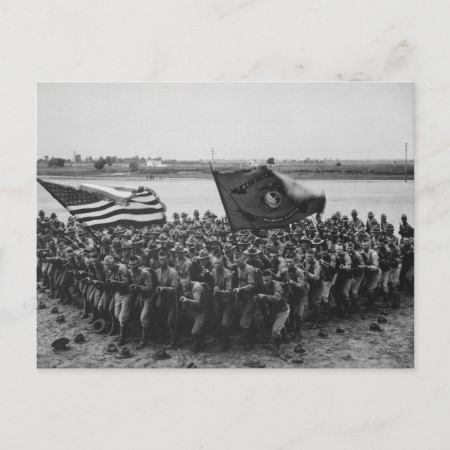 Postal Primero en luchar - Marines de Estados Unidos - 19 (Anverso)