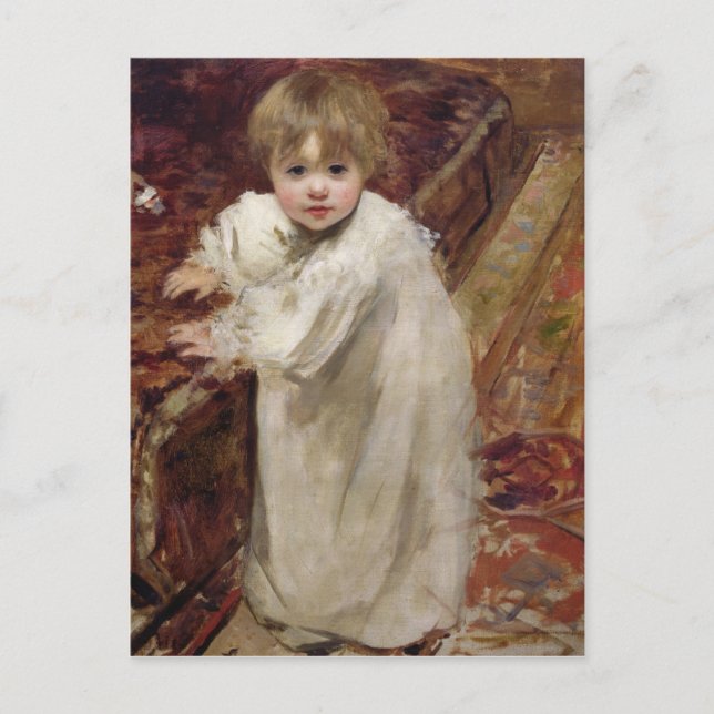 Postal Primeros pasos de Colette, 1895 (Anverso)