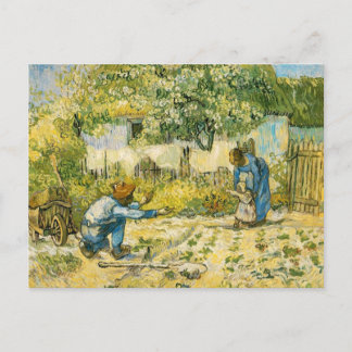 Postal Primeros pasos de Vincent van Gogh 1890