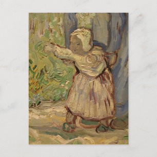 Postal Primeros pasos, después de Millet - Vincent Van Go